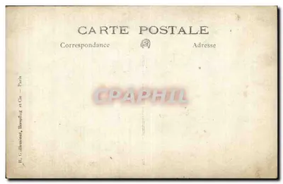 Portrait of a man sitting on a bench — landscape in the background — R. Gilleminot, Bœmpling et Cie, Paris — Back