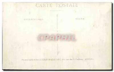 Donna in abito lungo e cappello — studio — Lucien Hacq Jare, Amiens — Verso
