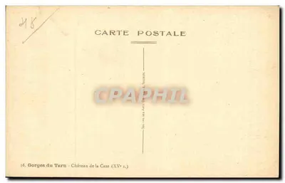 Góry Tarnu — Zamek La Caze (XV wiek) — Soc. des Arts du Tarn, Toulouse — Rewers