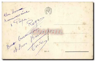Um bezerro confundido com um cervo — Editor Paris, n° 832-2 — Verso
