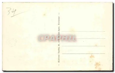 Sète — Parowoz przy przystani — Wydawnictwo Narbo, Toulouse — Rewers