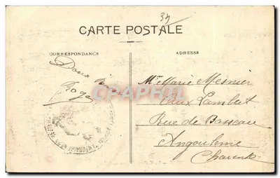 Béziers — O Colégio das Moças — Mazet-Pons, Béziers — Verso