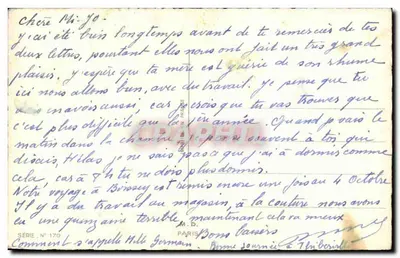 Poproszenie o rękę przed ojcem — rysunek Laurenty — seria 170 — Rewers