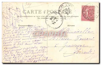 Lamalou-les-Bains — Jardim da Usclade — editor M.T. (n° 308) — Verso