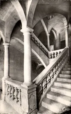 Pézenas (Hérault) — Escada do Hotel Malibran (século XVI) — Combiér Impressor