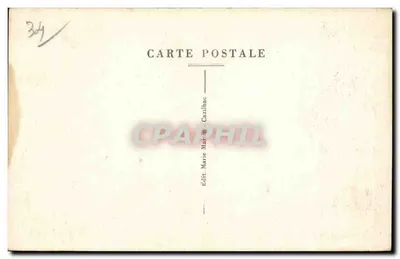Brissac (Hérault) — Castelo-Fort — Editor Marie Martin-Cazilhac — Verso