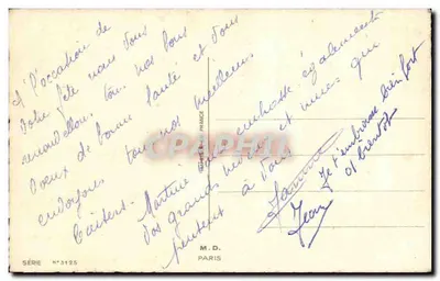Canto perdido da montanha — todo pequeno Savoyard cantava — editor M.D. Paris, série n°3125 — Verso