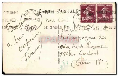 Sala de banho de hotel — cena humorística — G. Artaud, n°32 — Verso