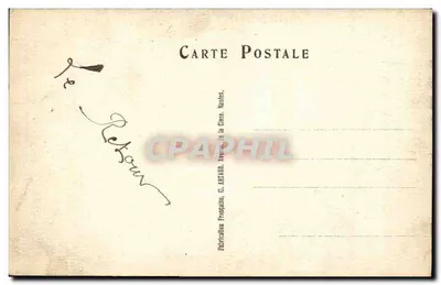 Bredouille — A Dona de Casa e o Caçador — Edição G. Artaud, Nantes — Verso