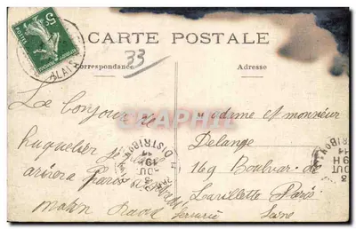 Bordeaux — Spotkanie lotnicze — Van den Born na biplanie — Rewers