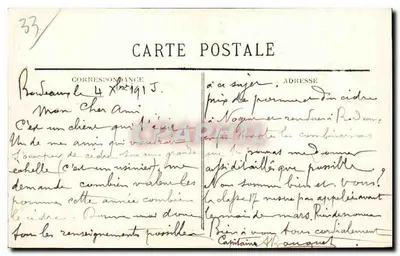 Bordeaux - A Baía — S.V.I. — editor S.V.I. n°20 — Verso