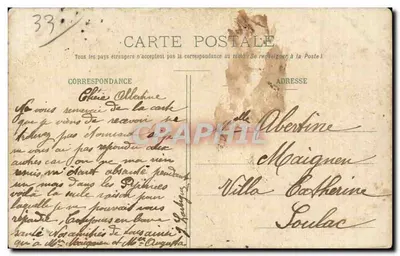 Palácio dos Vinhos da Gironde — Exposição Marítima de Bordeaux — fot. Talence (Gironde) — Verso