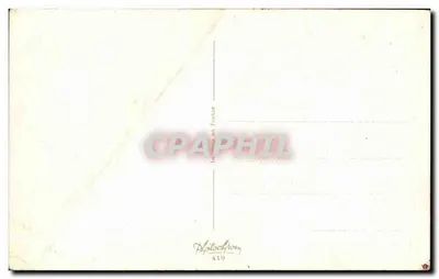 Pescador y mujer — escena humorística — Tarjeta postal antigua n°419 — Reverso
