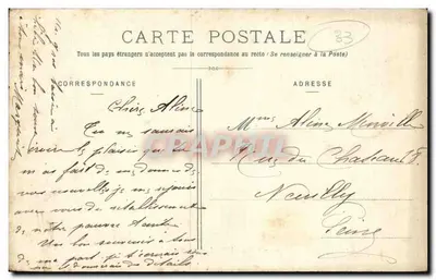 Bordeaux - Jardim público — B.R. n°62 — Verso