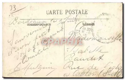 Bordeaux — Ansicht der Kais — LL. — Selecta — Rückseite