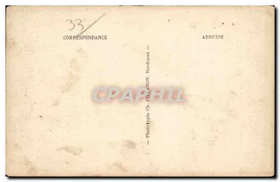 Bordeaux — Cours du Chapeau-Rouge — Phototype Ch. Chalmon — Verso