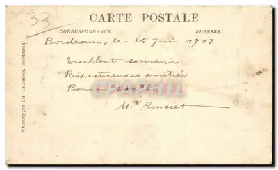 Bordeaux — Zatoka. Ogólny Widok — C.B. — Rewers