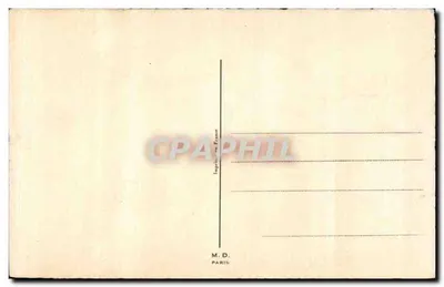 Dois crianças subindo as escadas — Impressão da França — M.D. Paris — Verso