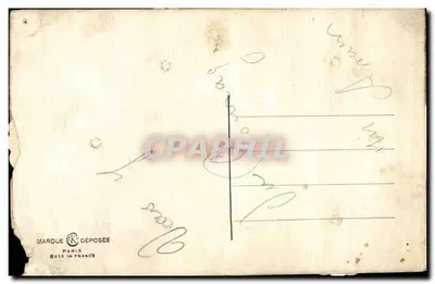 Stara pocztówka CARTE A SYSTEME Militaria Kalendarz klasy — Rewers