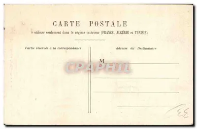 Monumento Gambetta - D.D. - Daniel Delboy, Ed. Bordeaux — Verso