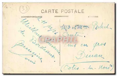Bordeaux - Place de la Comédie — uitgever Aux Dames de France, n°62 — Achterkant