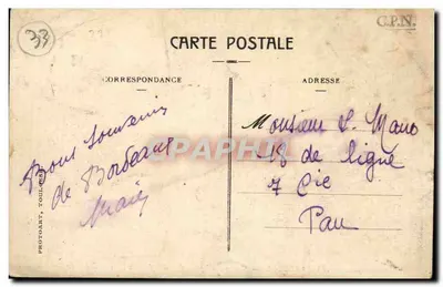 Bordeaux — Kaszern Pelleport (57. Piechoty), dawniej Guyenne — NG — Rewers
