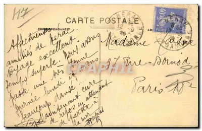 Nérac (Lot-et-Garonne) — Fonte do Duque, erguida em 1602 em homenagem ao Duque, mais tarde Luís XIII — Editor L. Carrère — Verso