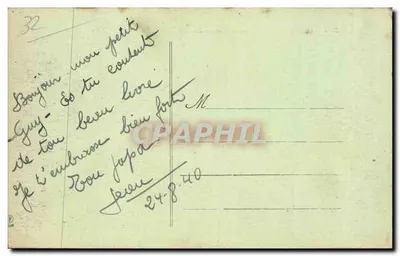 Auch — Place Salinis i Katedra — Le Gers, wydawca Labeur, nr 203 — Rewers