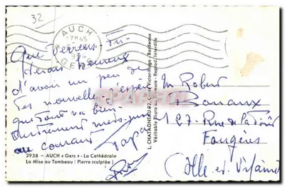 La Mise au Tombeau — Pierre sculptée — L. CHATAGNEAU, Auch — Rewers