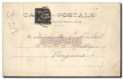 Auch — Hala i statua generała Espagne — J. Tépier, fot. wyd., Auch, n°10 — Rewers