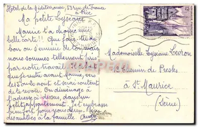Crianças na campina — cena de piquenique e lavanderia — editor Imp. Modocfrom, n°255 — Verso