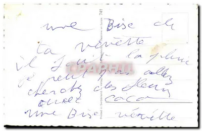 Pies w stroju wieczornym — pod drzewem czereśniowym — rysunek H. Kivira — Rewers