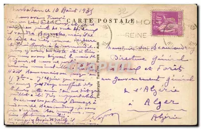 Barbotan-les-Thermes — Park z basenami z gliny — Wydawca APA, n°8 — Rewers