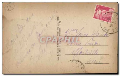 Mirande — Les Arceaux — Édition Narro — Verso