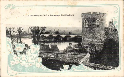 Ponte de l'Arche — Antigas Fortificações — editor desconhecido, n°4