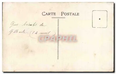 Bebê — retrato de estúdio — Carta Postal — Verso