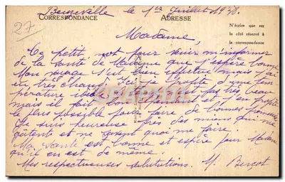 Beuzeville — Grotty Côte Saint-Hélier — Wydawca z Rouen, n°4 — Rewers