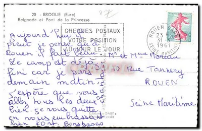 Ponte da Princesa em Broglie — Editora Gaby, n°20 — Verso