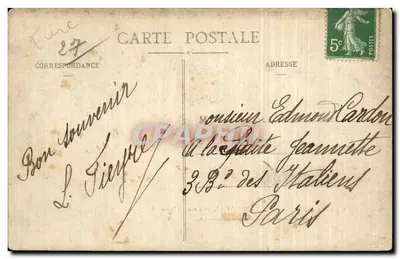 Thierville - Casernas de Infantaria — L. Jeffroy, editor — Verso