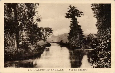 Fleury-sur-Andelle — Vista sobre a Andelle — Edição Lemoine, n°20