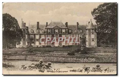 Serquigny - O Castelo - Bilhete postal antigo