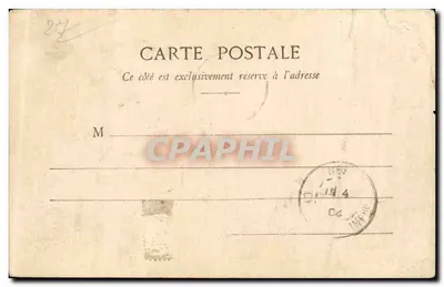 Serquigny - O Castelo - Bilhete postal antigo — Verso