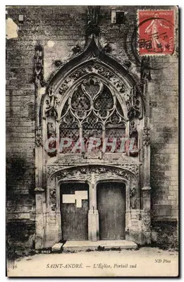 Saint-André — A Igreja, Portal sul — ND Phot, N° 8422