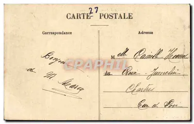 Rade Pont (Eure) - O Castelo — Editor A. P. F. - N° 27 — Verso