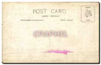 Duas jovens — praia — carta postal anônima — Verso
