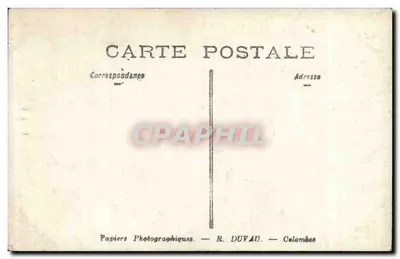 Mulher e criança — estúdio fotográfico — R. Duvau, Colombes — Verso