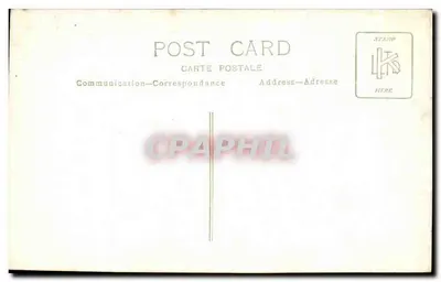 Bambino nudo sdraiato — foto studio — cartolina postale vuota — Verso