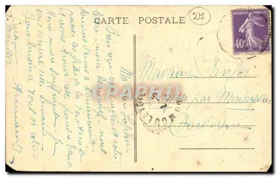 Nonancourt (Eure) - Margens do rio Avre — G. Foucault, editor Dreux — Verso