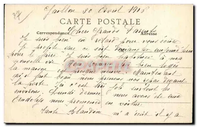 Gaillen - A Caserne — editor S. G. Berton, n° 52 — Verso