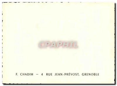 Dzieci wokół prezentu na Boże Narodzenie — F. Chadim — 4 Rue Jean-Prévost, Grenoble — Rewers